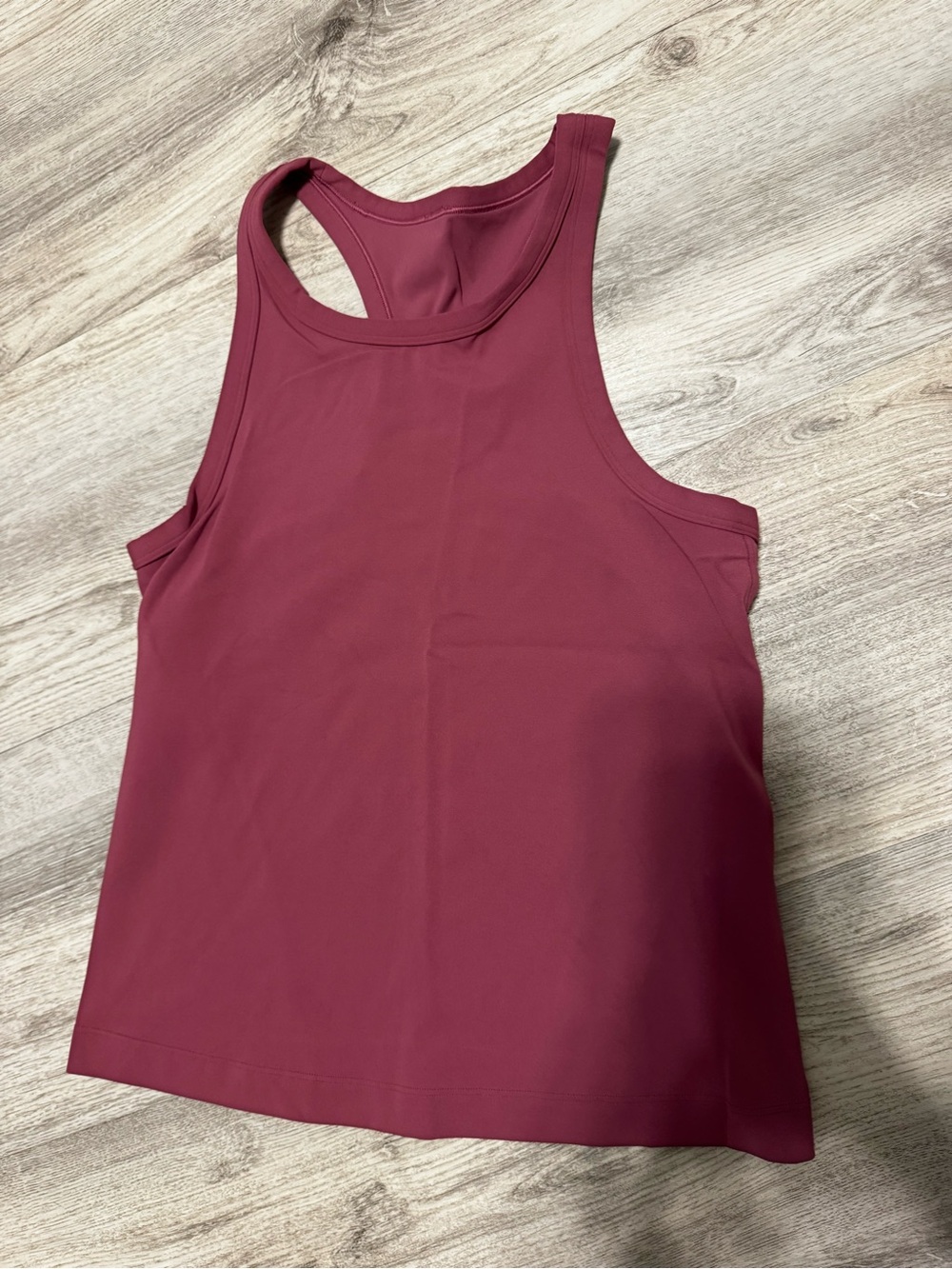 Lululemon Align waist-length Racerback tank top rose color, size 8